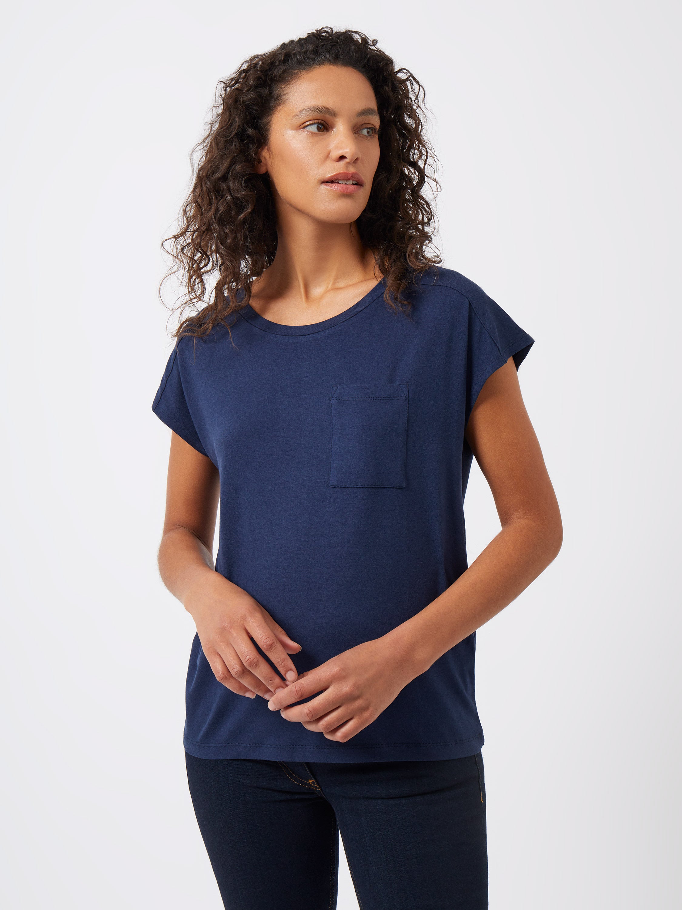 Core Soft Touch Eco Jersey Pocket Top Classic Navy
