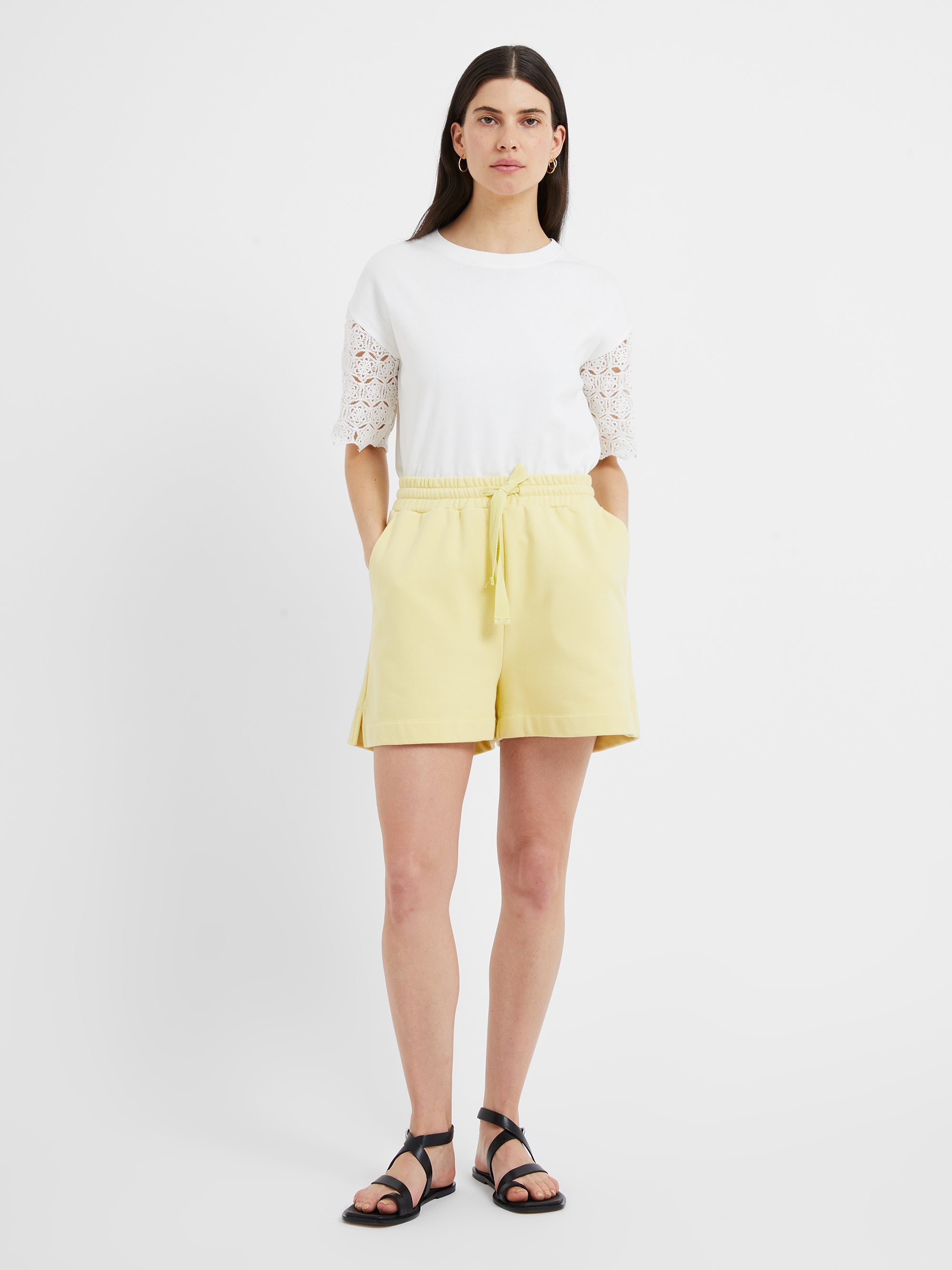 Paloma Sweatshirt Shorts Lemon Grass