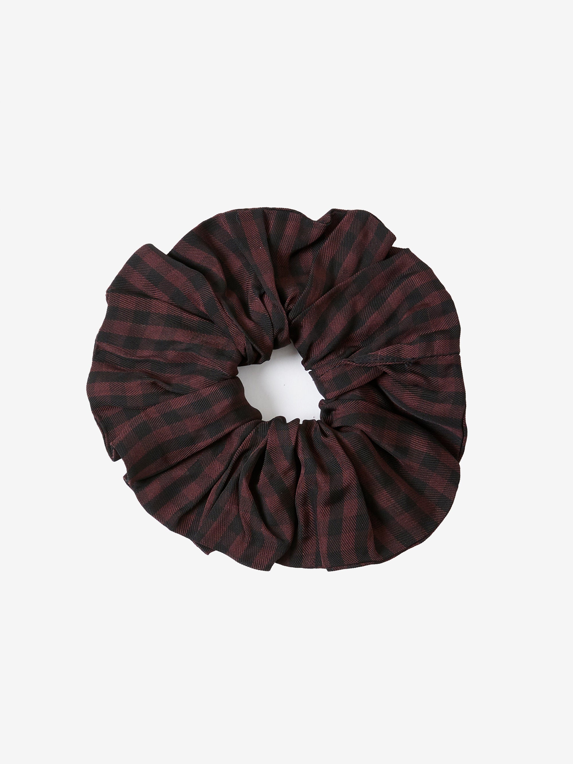 City Gingham Scrunchie Cocoa/Black