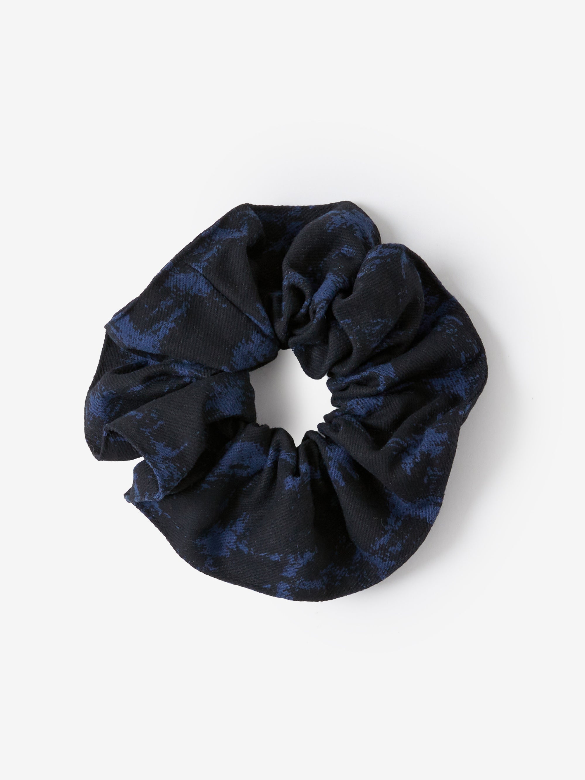 Winter Quilting Scrunchie Indigo Multi