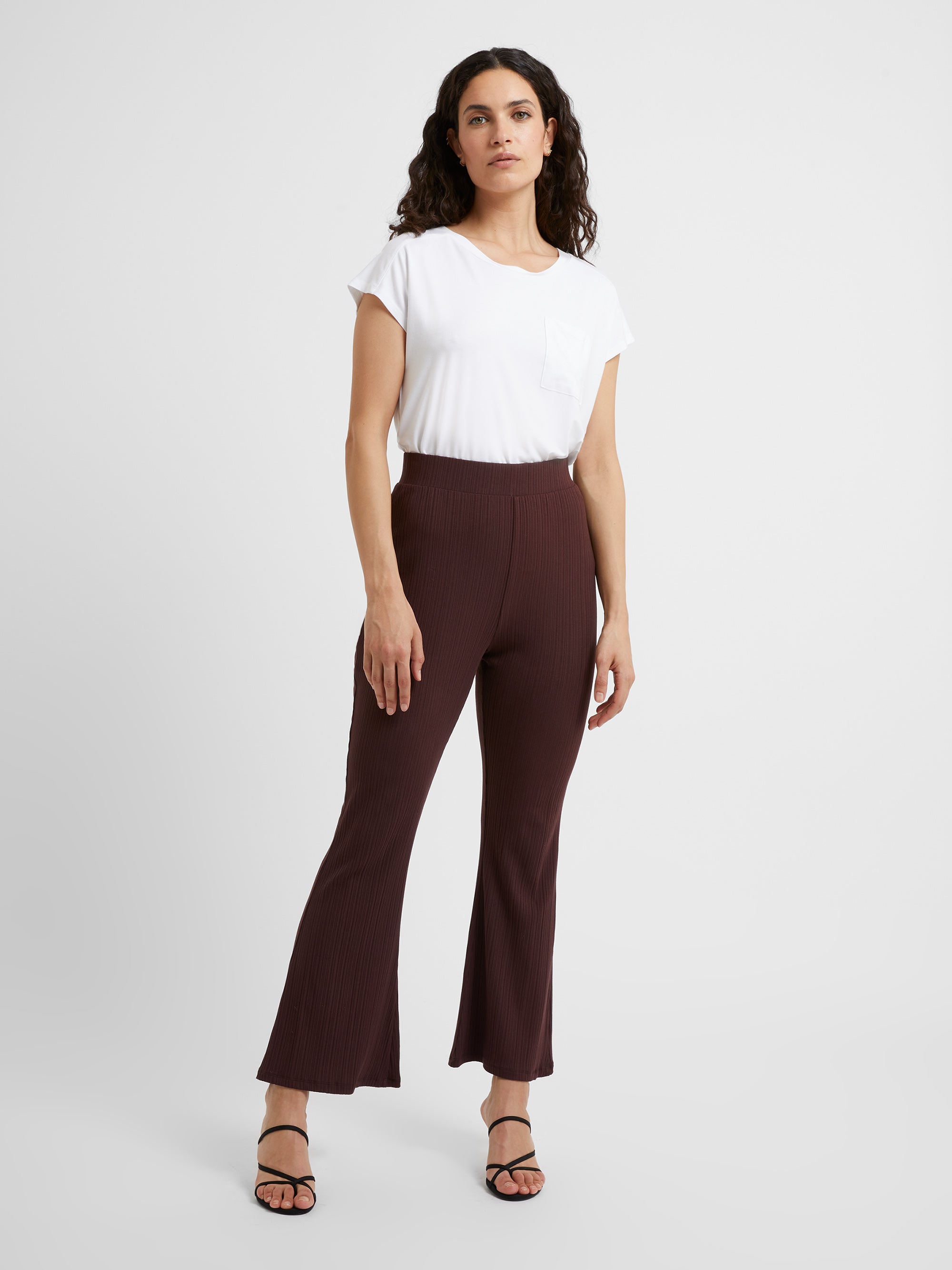 Modern Rib Jersey Trousers Cocoa