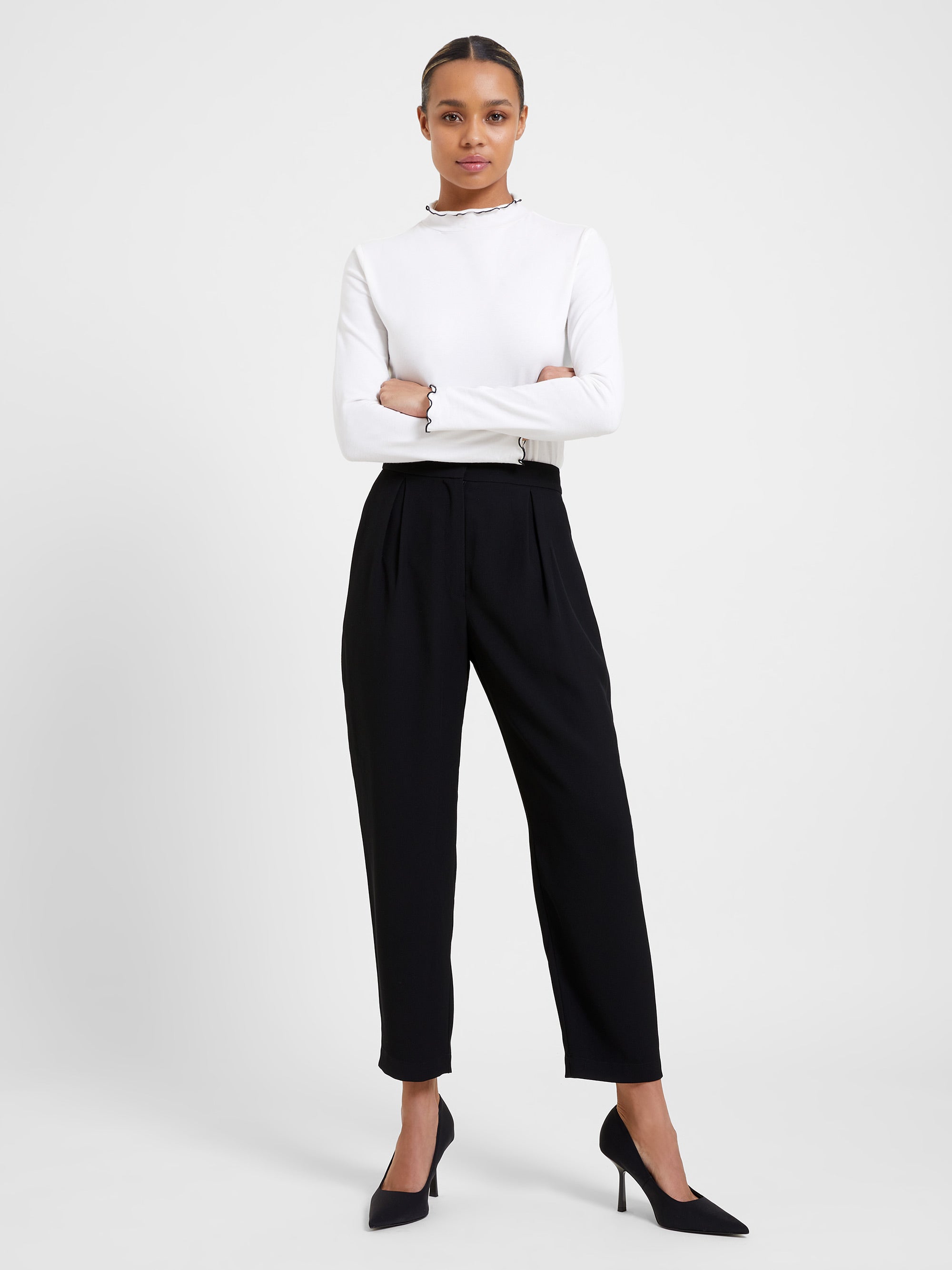 Soft Drape Trousers Black