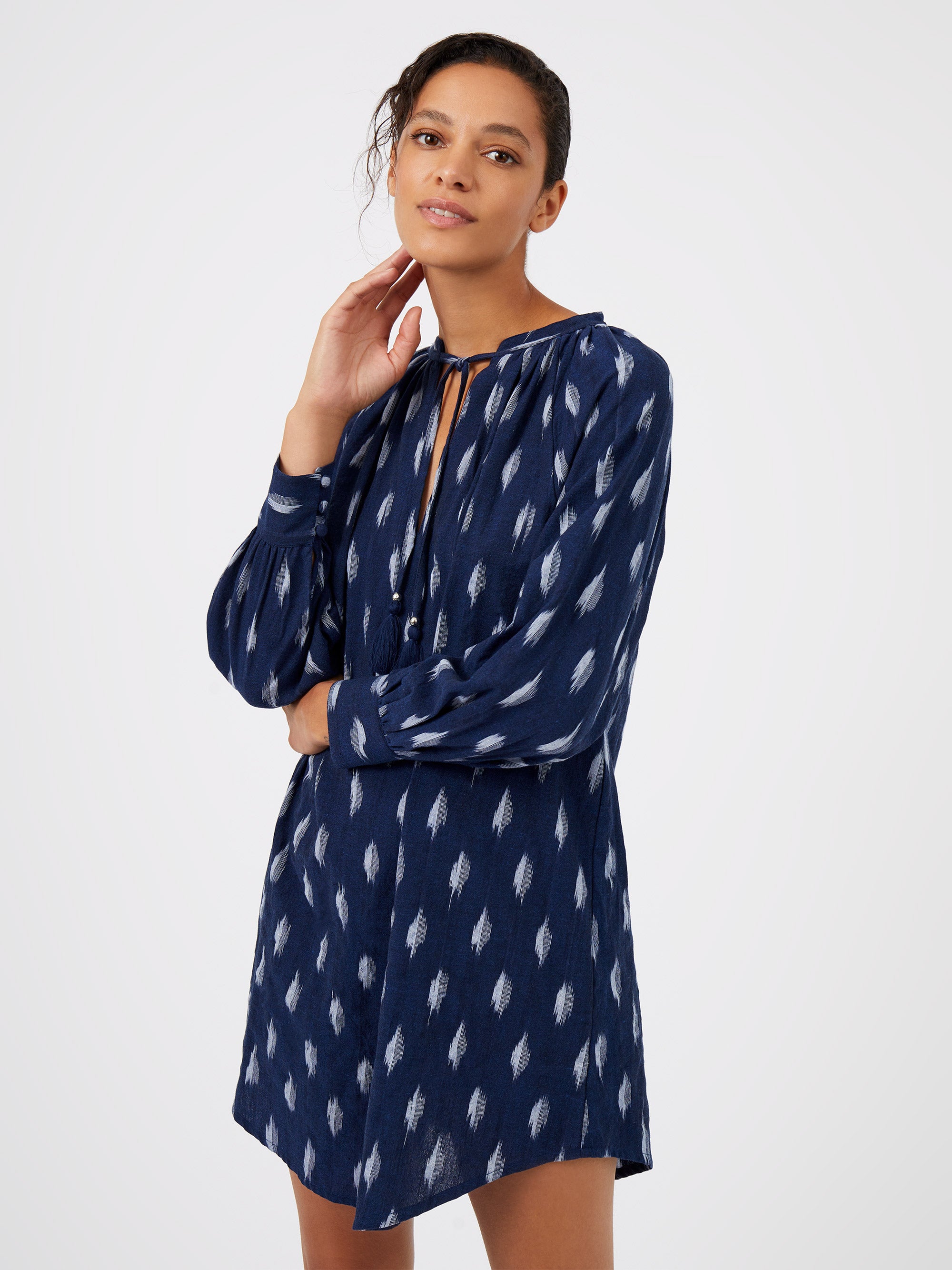 Summer Indigo Popover Dress Summer Indigo