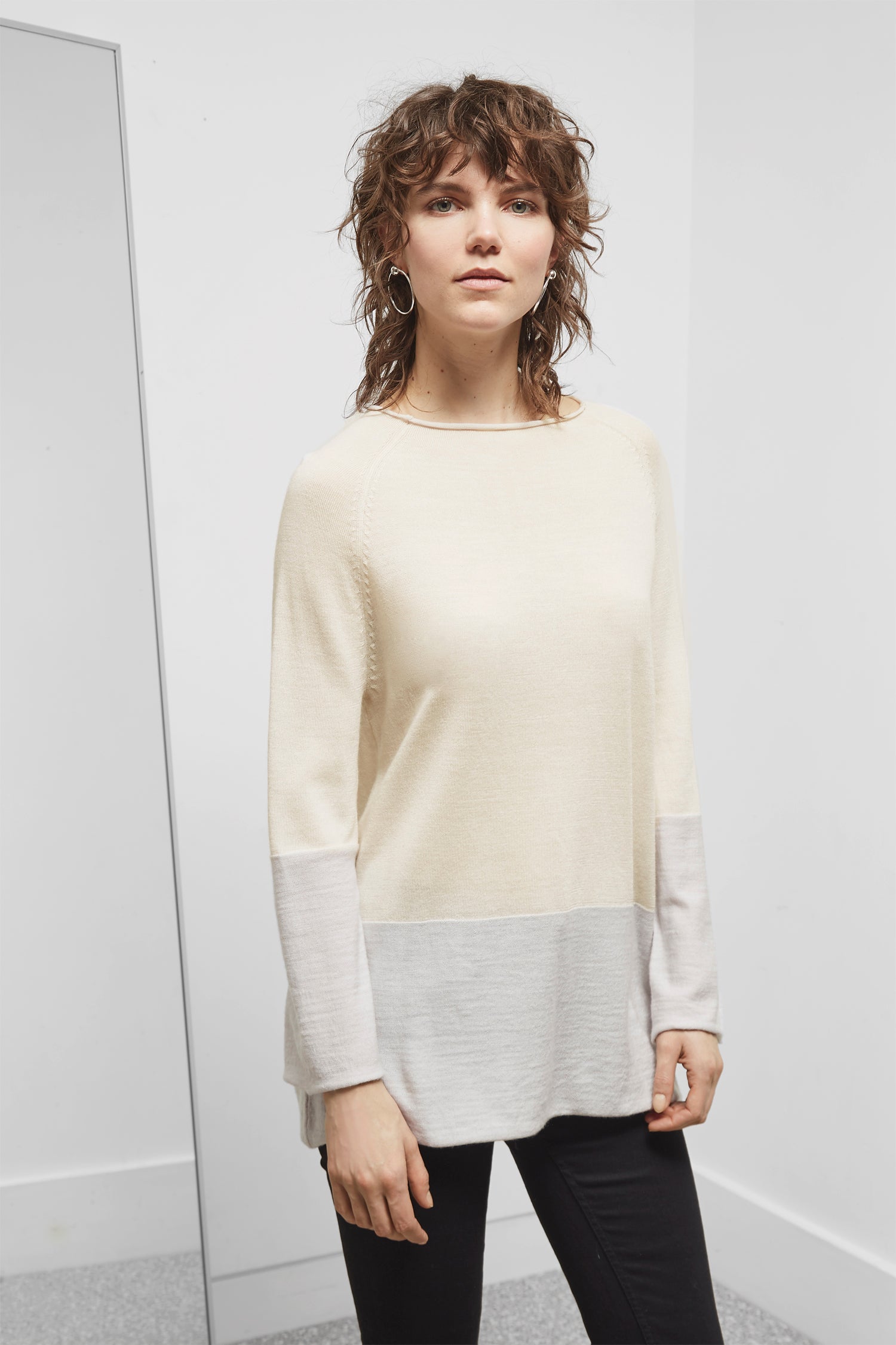 Marley Merino Flared Sleeve Jumper