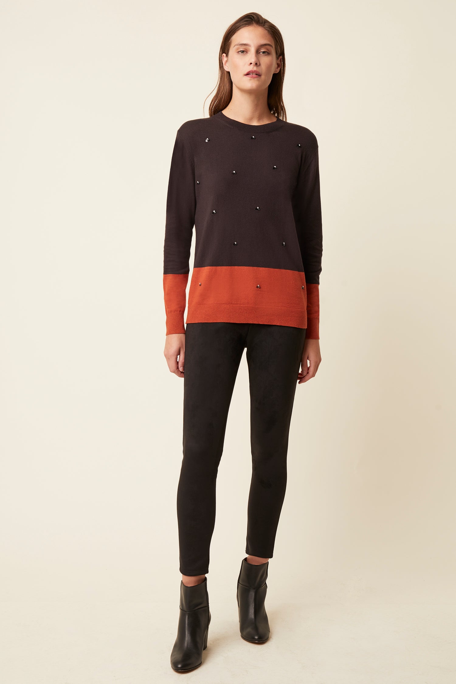 Richmond Sparkle Round Neck Jumper