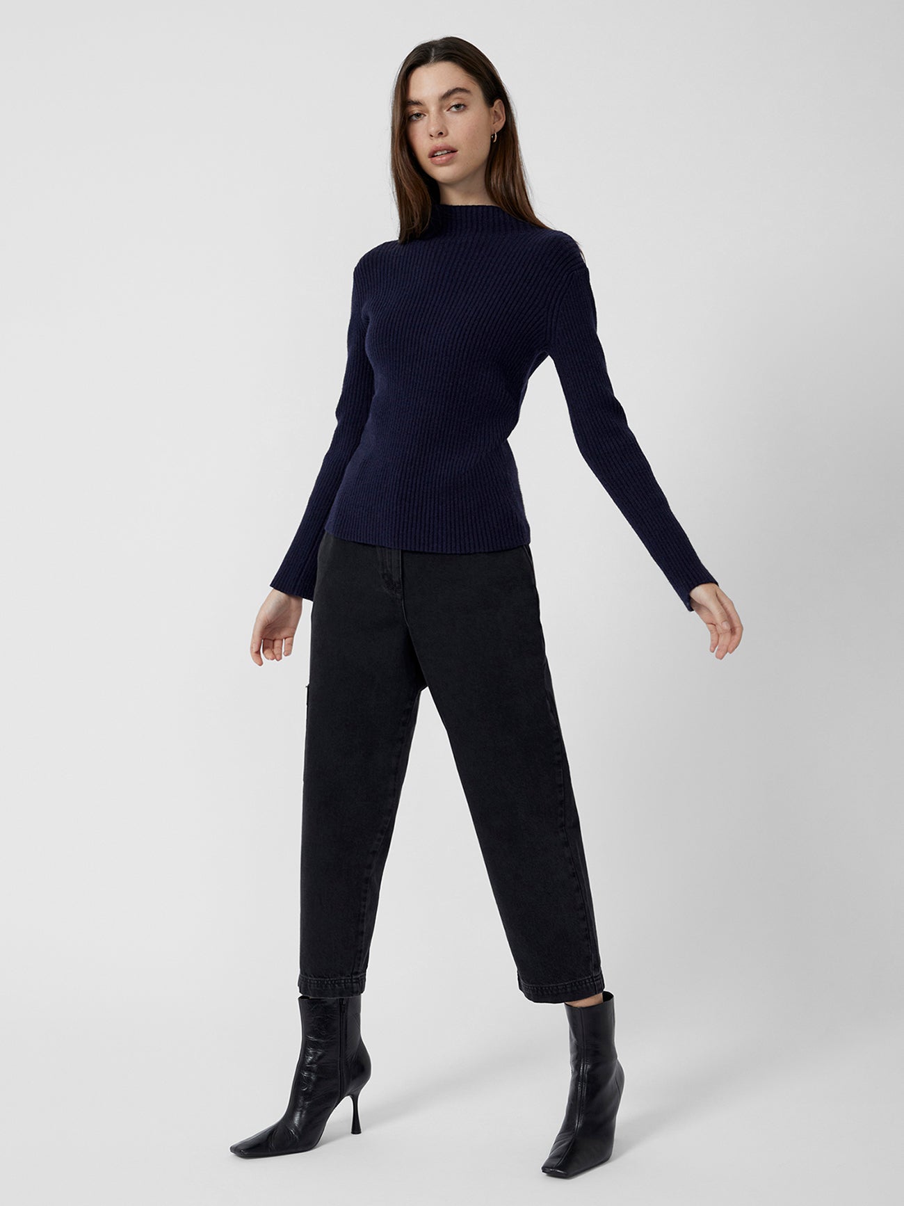 Winter Comfort High Neck Jumper Classic Navy