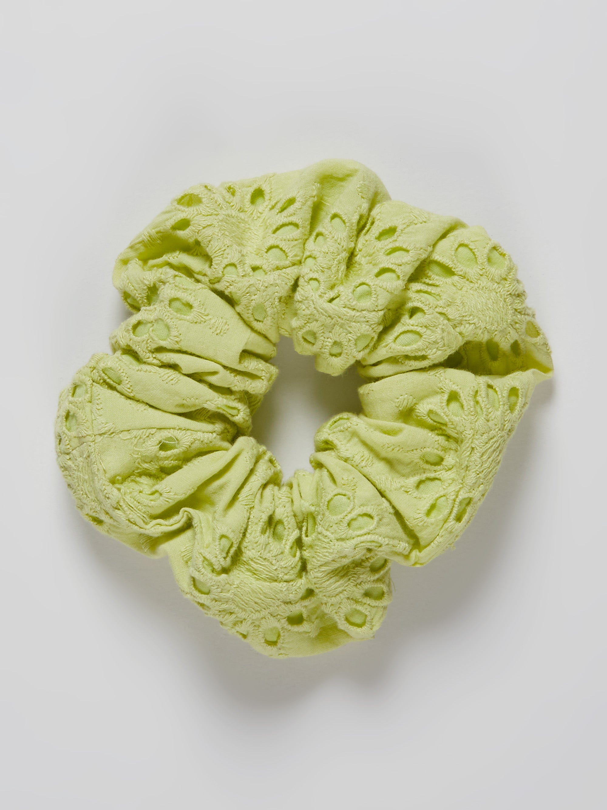 Daisy Cut Out Scrunchie Lime Zest