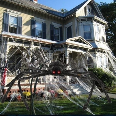 Aranha Negra Gigante - Decoração de Halloween