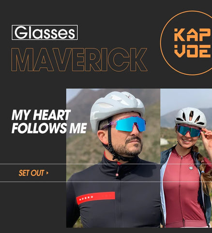 Óculos de Ciclismo Esportivos Lentes Polarizados KAPVOE [Brinde Exclusivo]