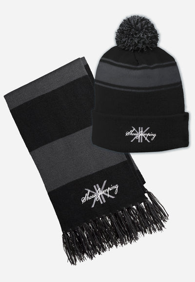 Sport-Tek Stripe Pom Pom Beanie