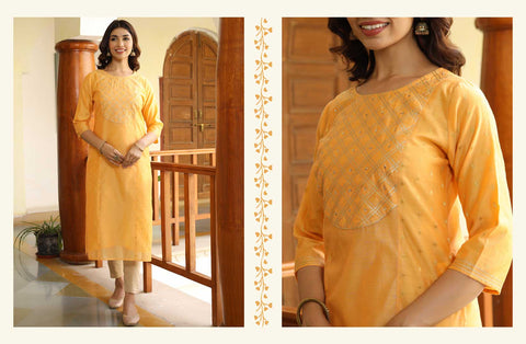 Festive Fashionable Kurta For Ladies