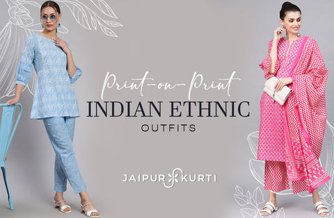 printed indian ethnic wear