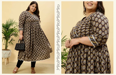 Plus Size Anarkali Kurta