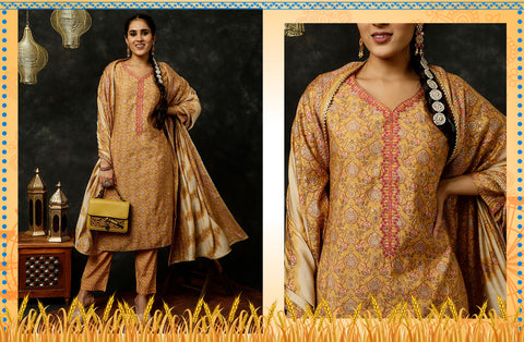 Printed Suit Set | Lohri outfits