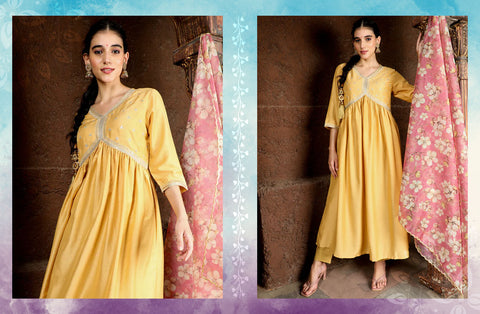 Alia cut kurta set