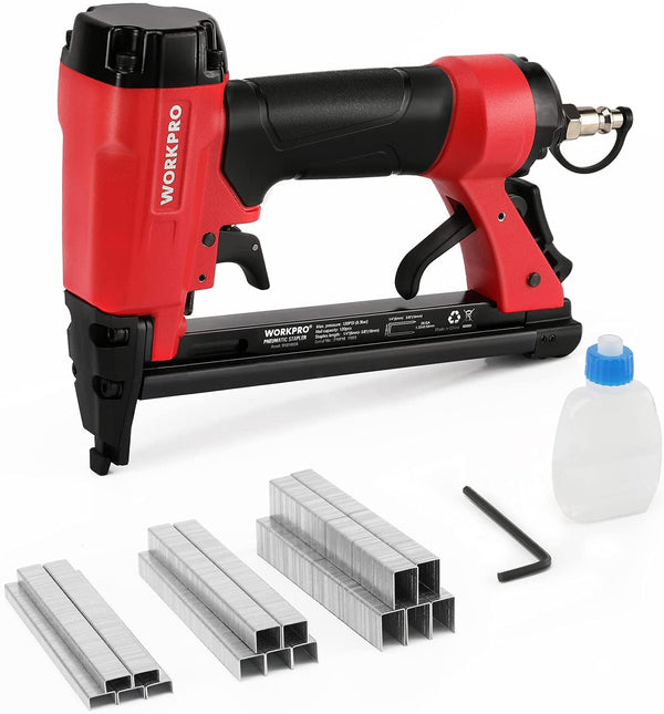 WORKPRO 6 in 1 Cordless Staple Gun, 3.6V Rechargeable Electric Stapler,  Charger Included, Staples Excluded