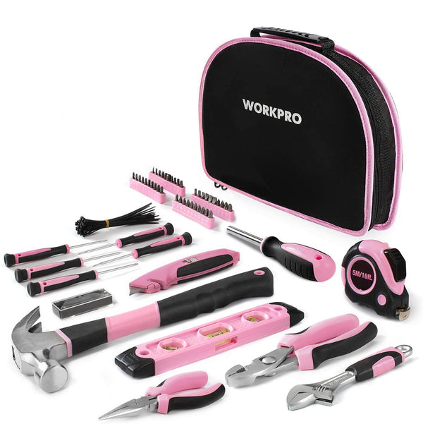 Folding Utility Knife, Pink-WORKPRO® Tools