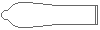 奧莉維亞 D56 不含潤滑劑型 乳膠安全套的形狀