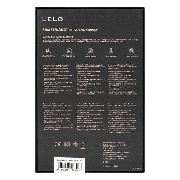 LELO Smart Wand 智能按摩棒（中號）黑色