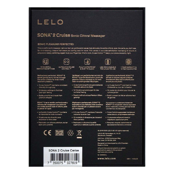 LELO SONA 2 Cruise 聲波震動按摩器