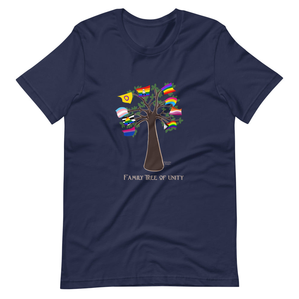 Family Tree of Unity - LGBTQ1A2S+ Fashion Fit T-shirt-