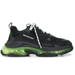 balenciaga triple s black yellow fluo