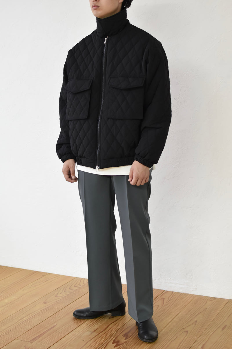 STAND NECK QUILTING BLOUSON – kiri.mens