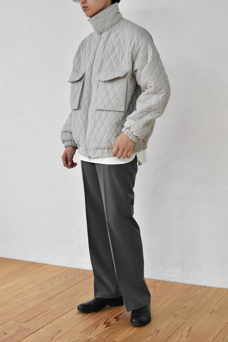 STAND NECK QUILTING BLOUSON – kiri.mens