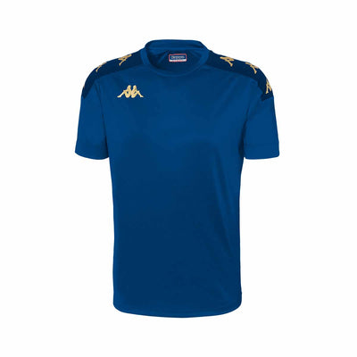 Camiseta adulto Deportivo Coruña azul marino con escudo blanco Kappa