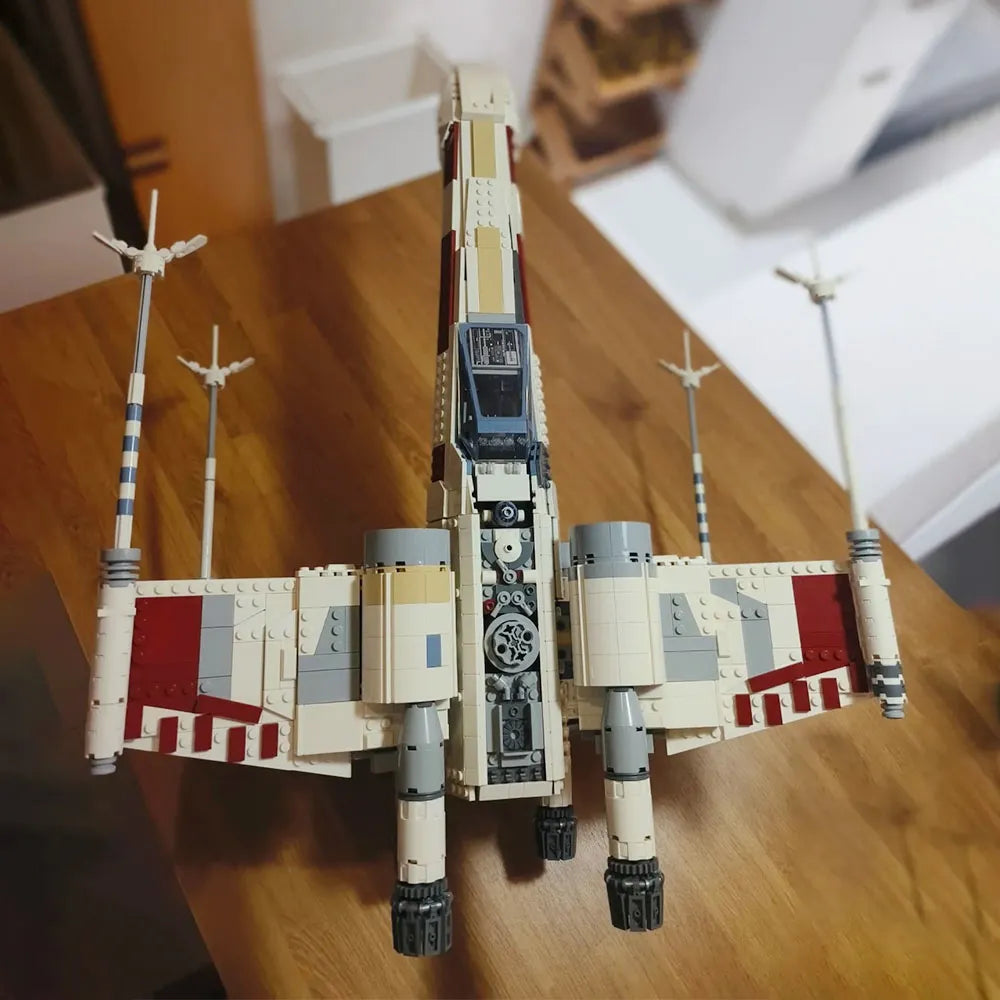 Star Wars MOC Red Five X Wing Star Fighter Building Set