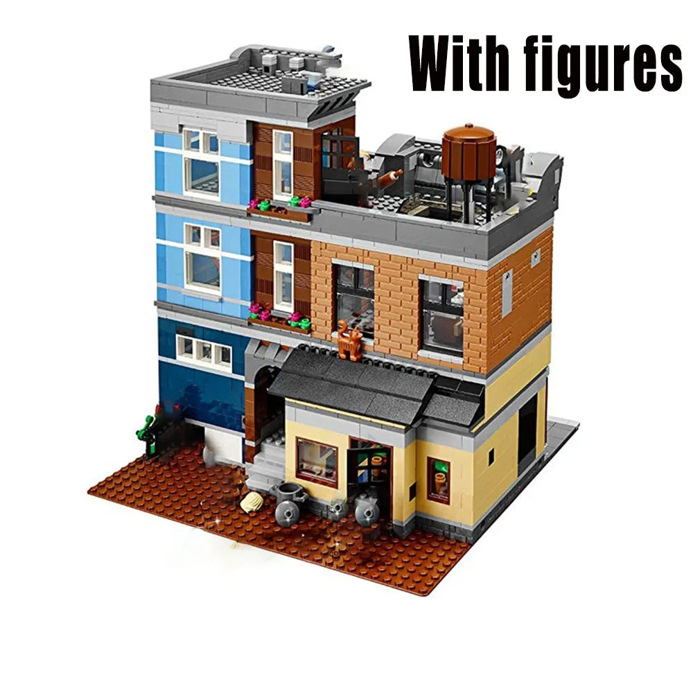 Building Blocks | MOC Expert Creator City Detective's Office Bricks Toy  15011