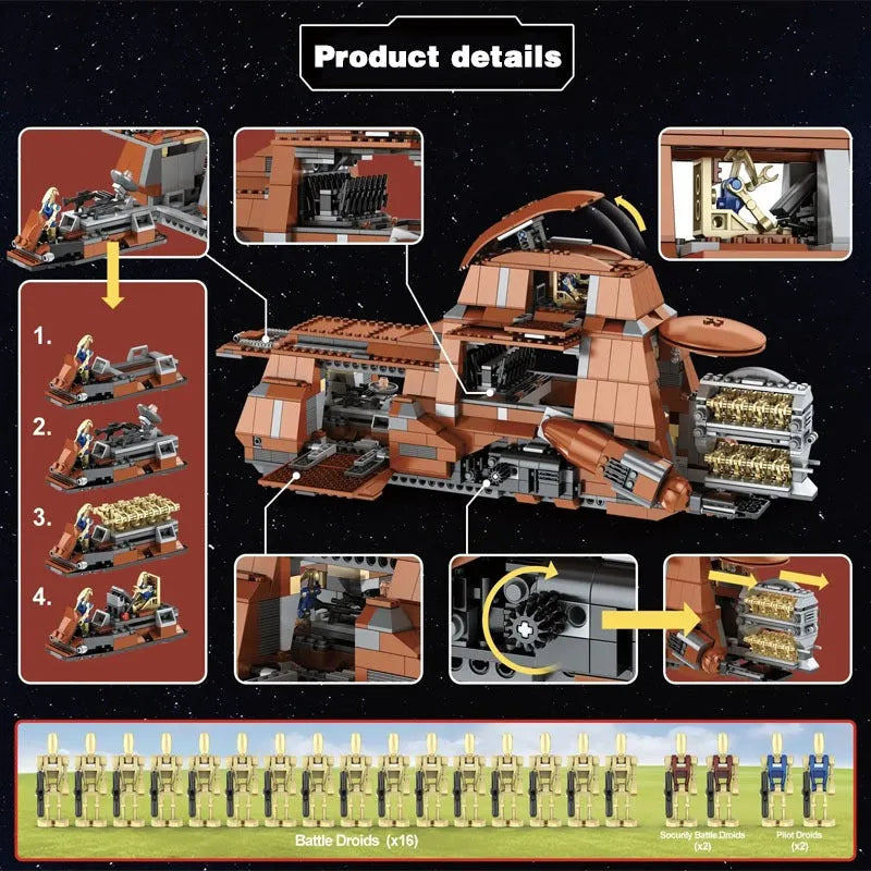 Star Wars MOC 05069 Trade MTT Building Blocks Toy