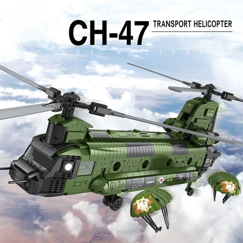 COBI Armed Forces CH-47 Chinook Helicopter， Military 激安通販の