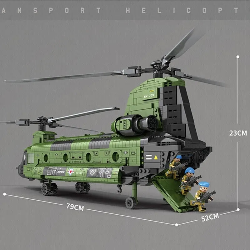 COBI Armed Forces CH-47 Chinook Helicopter， Military 激安通販の