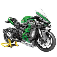 FULHOLPE Motorcycle Building Kit for Kawasaki H2 Superbike,  Build A Model Motorcycle, MOC Racing Motorcycle Building Blocks Compatible  with Major Brands Motorbike - 800 Pieces : Toys & Games