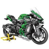  Audio Technics Motorcycle for Lego Kawasaki H2R - 1858+ pcs  Technics Motorbike Building Block, Compatible with Lego, 17.5 x 8.9 x 12  inches : Toys & Games