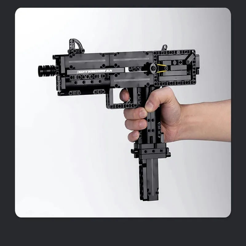 MOC 14012 Military Ingram M10 Machine Gun Bricks Toy