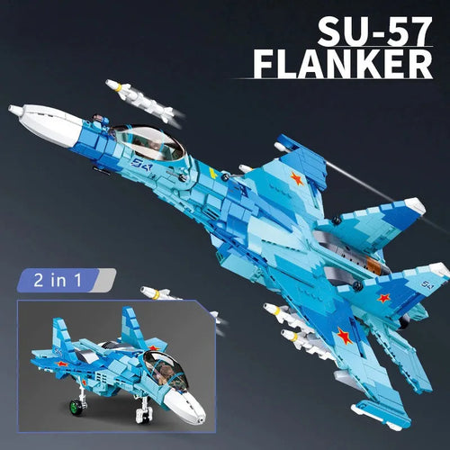 RuAF Su-27SM Flanker Fighter Aircraft — Brick Block Army