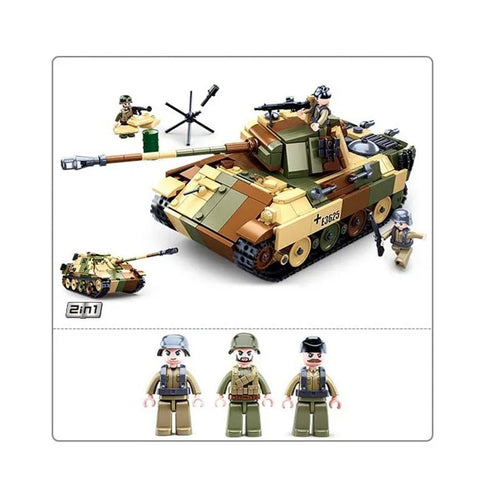 LEGO MOC WW2 Panther G Camo Bundle by NLBricks