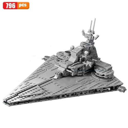 MOC Star Warship Invasion Destroyer Ship Space Toys