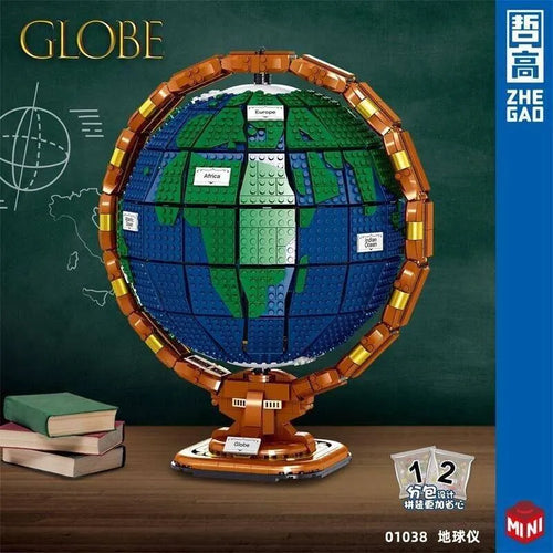 MOC Expert Idea Globe Earth MINI Bricks Toys