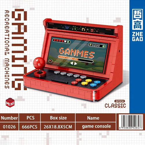 MOC Retro Game Console MINI Bricks Gaming Toy 01026