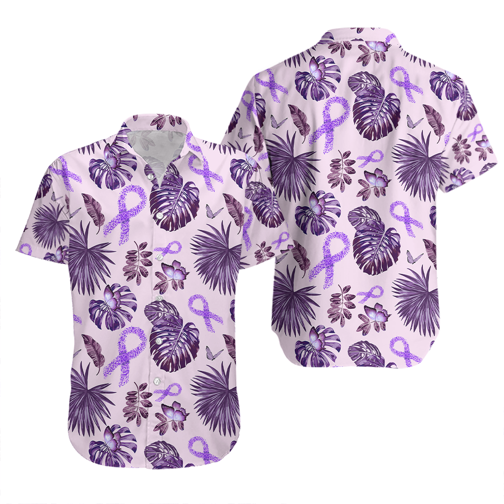 Alzheimers Awareness Ribbon Hawaiian Shirt | For Men & Women | Adult | HW8213-FoxWear Prints