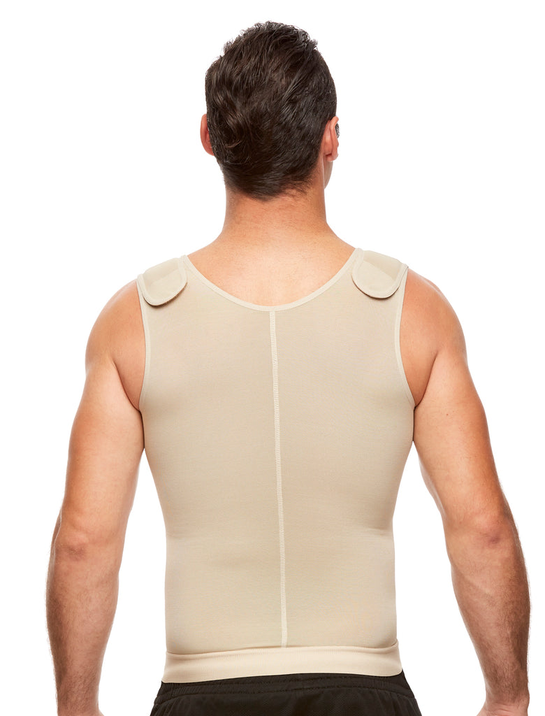 TYNOR Compression Garment Vest (Sleeveless), Beige, Small Wide, 1