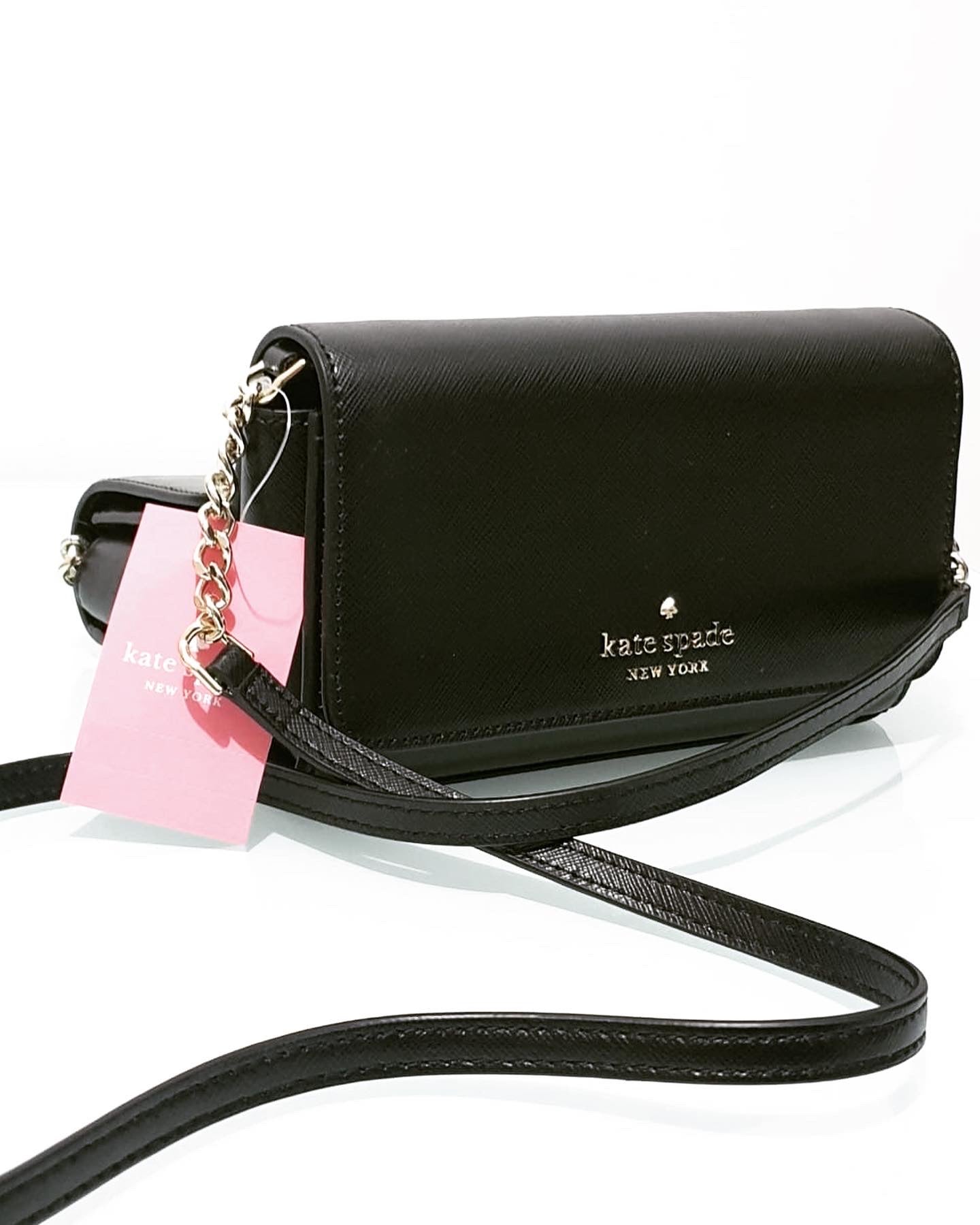 Bolso Kate Spade Flap Negro de Mujer – 