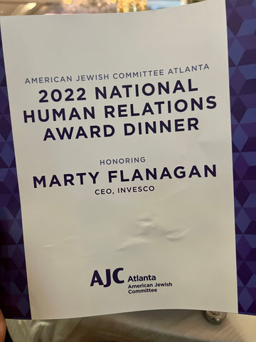 Atlanta Jewish Committee (AJC) 2022 National Humanitarian Award dinner.