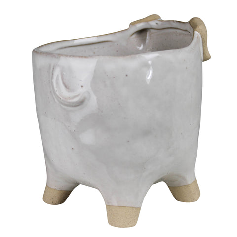 Ceramic Dog Container For Flowers & Plant Home and Garden Decor by Colonial House of Flowers in Atlanta, Georgia