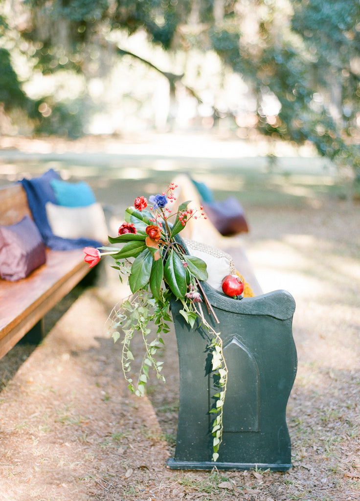 Worldwide Luxury Florist based in Atlanta, Georgia | Christy Hulsey + Colonial House of Flowers Bohemian Wildflower Foraged Garland 