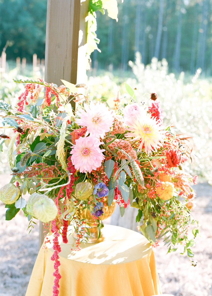 Worldwide Luxury Florist based in Atlanta, Georgia | Christy Hulsey + Colonial House of Flowers Bohemian Wildflower Foraged Jewel Tone Outdoor Fall Wedding 