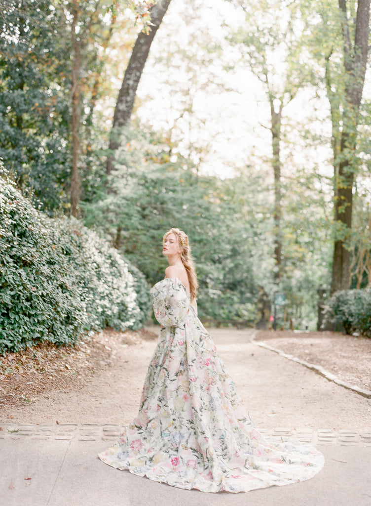 You'll Fall in Love With the Botanical Gown and the Colorful Flower Pl